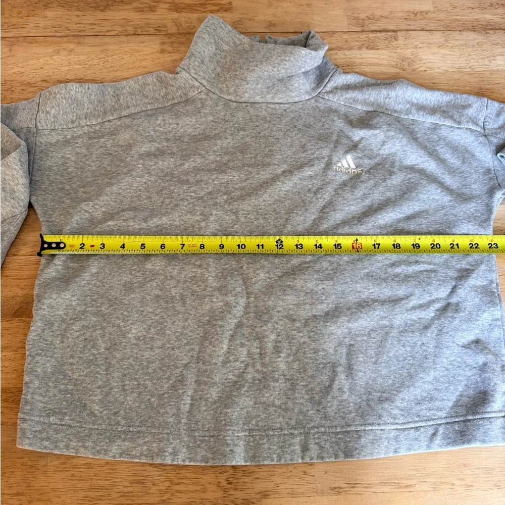 Adidas Women's Gray Cowl Neck Sweater - Picture 3 of 4